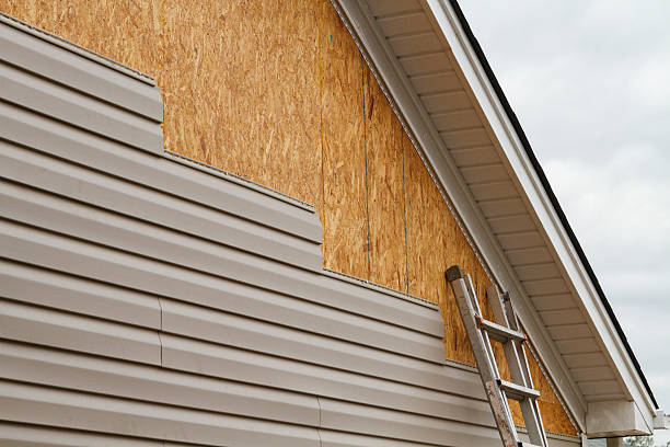 Professional Siding Installation technician working in Paris, IL
